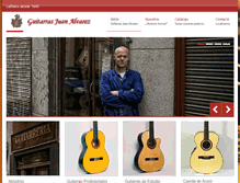 Tablet Screenshot of guitarrasjuanalvarez.com